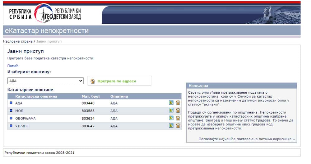 eReal Estate Cadastre